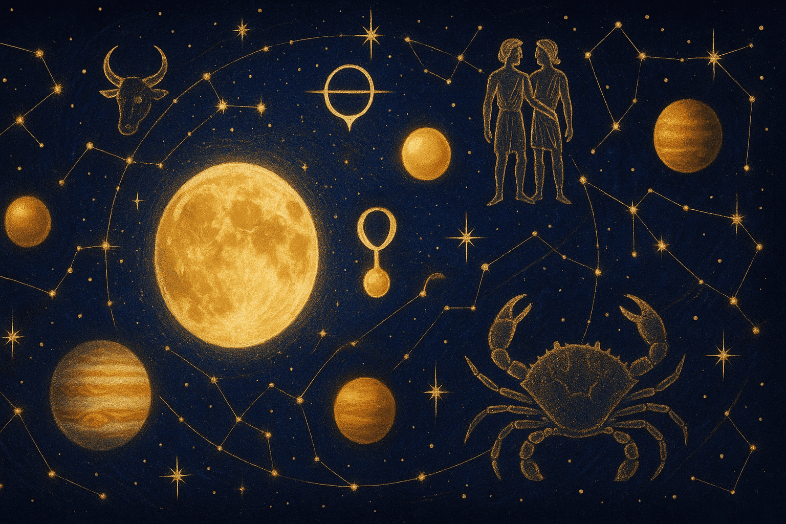 Cosmic depiction for the September 2026 astrology calendar featuring September Equinox.