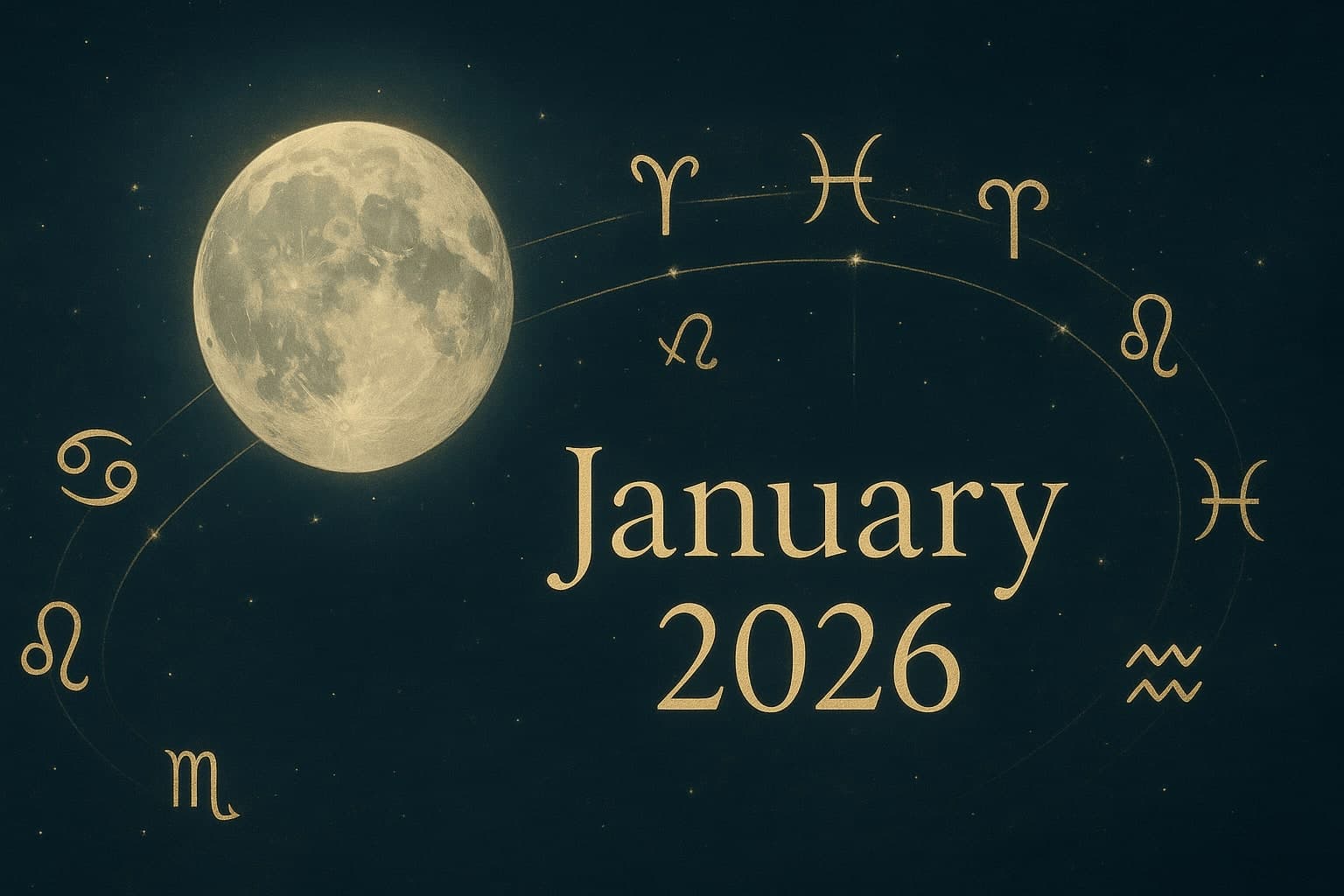 Moon ingresses January 2026 cover art
