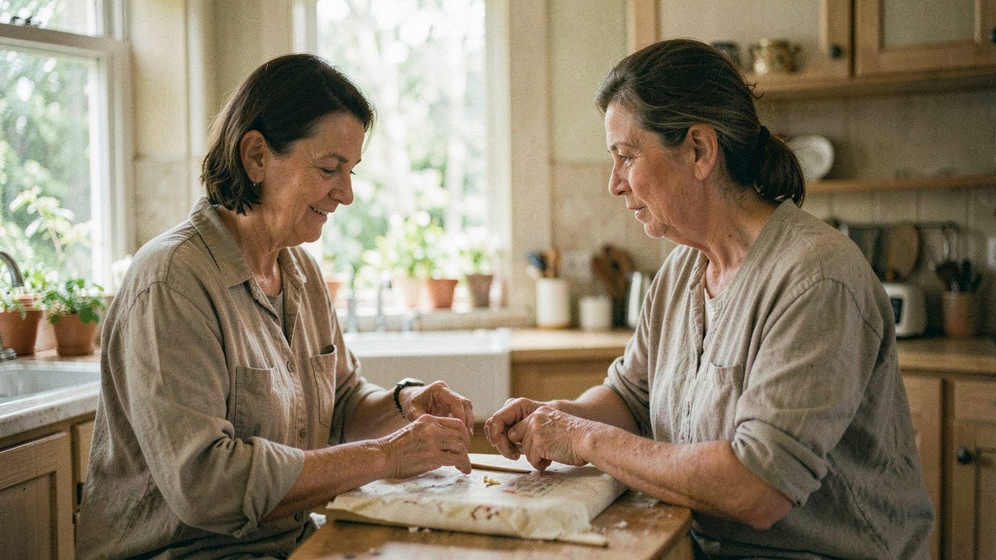 Conceptual editorial image about mismatched caregiving and reciprocity