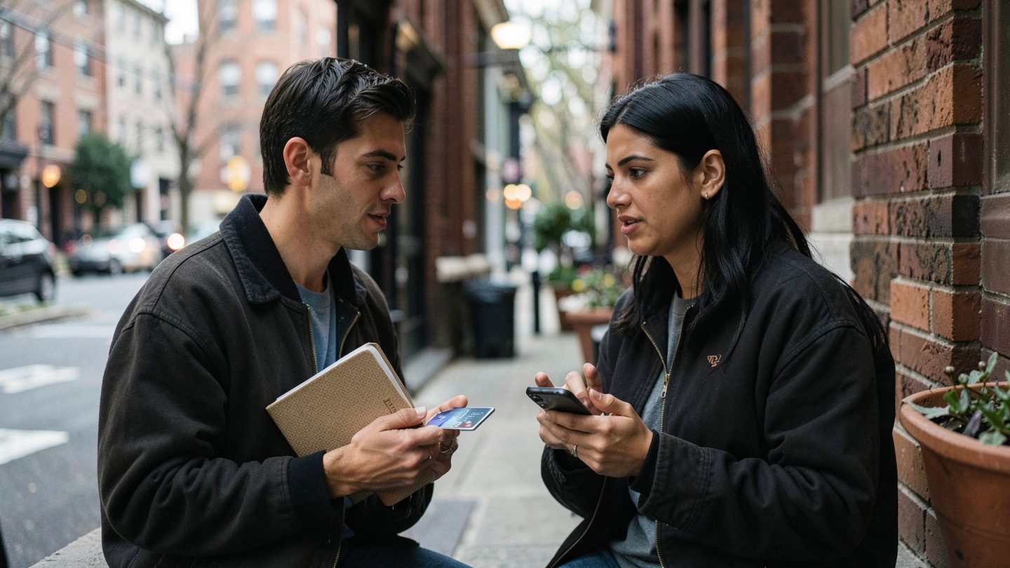 Editorial photo concept for local conversation and daily messages