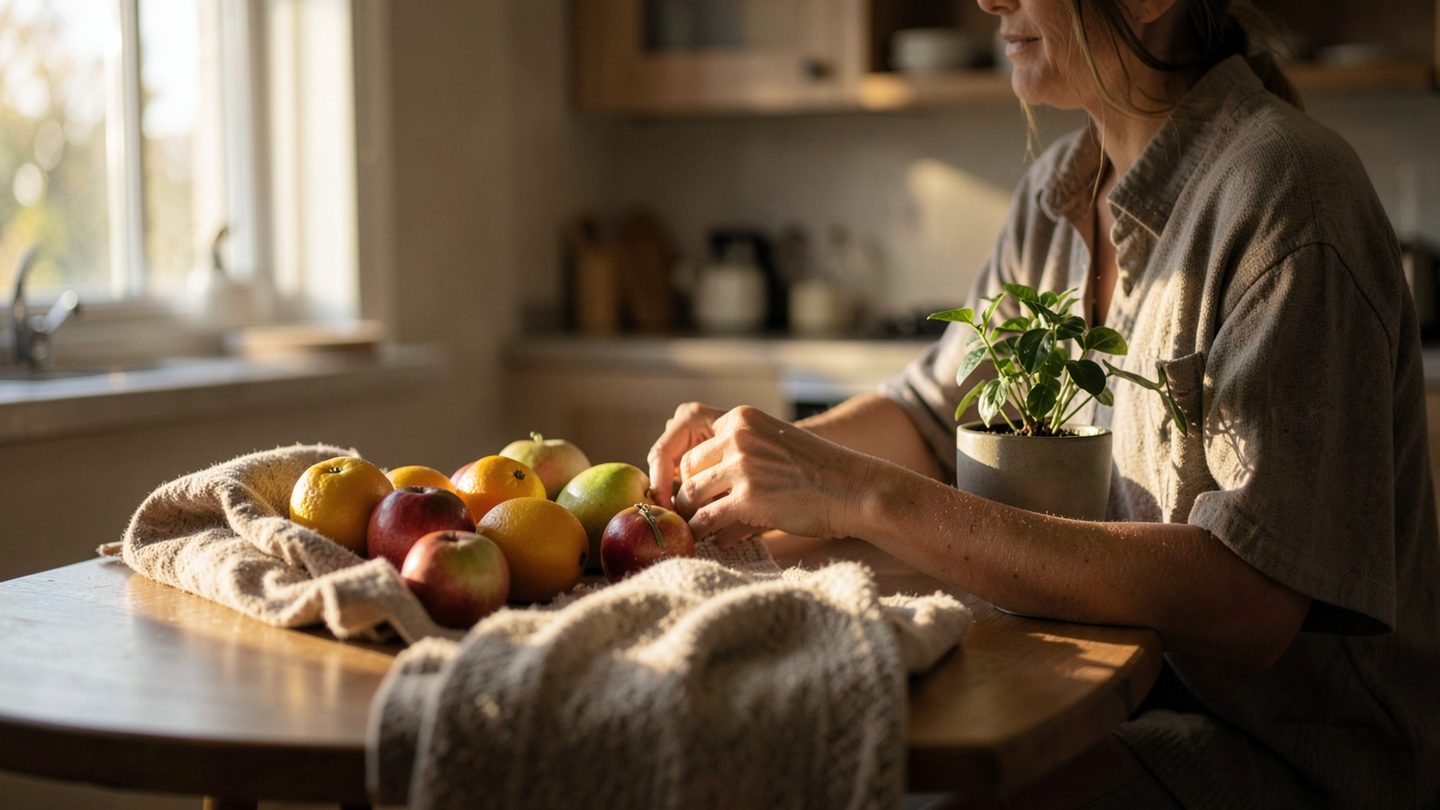 Editorial photo of a calm home scene symbolizing Ceres sextile IC