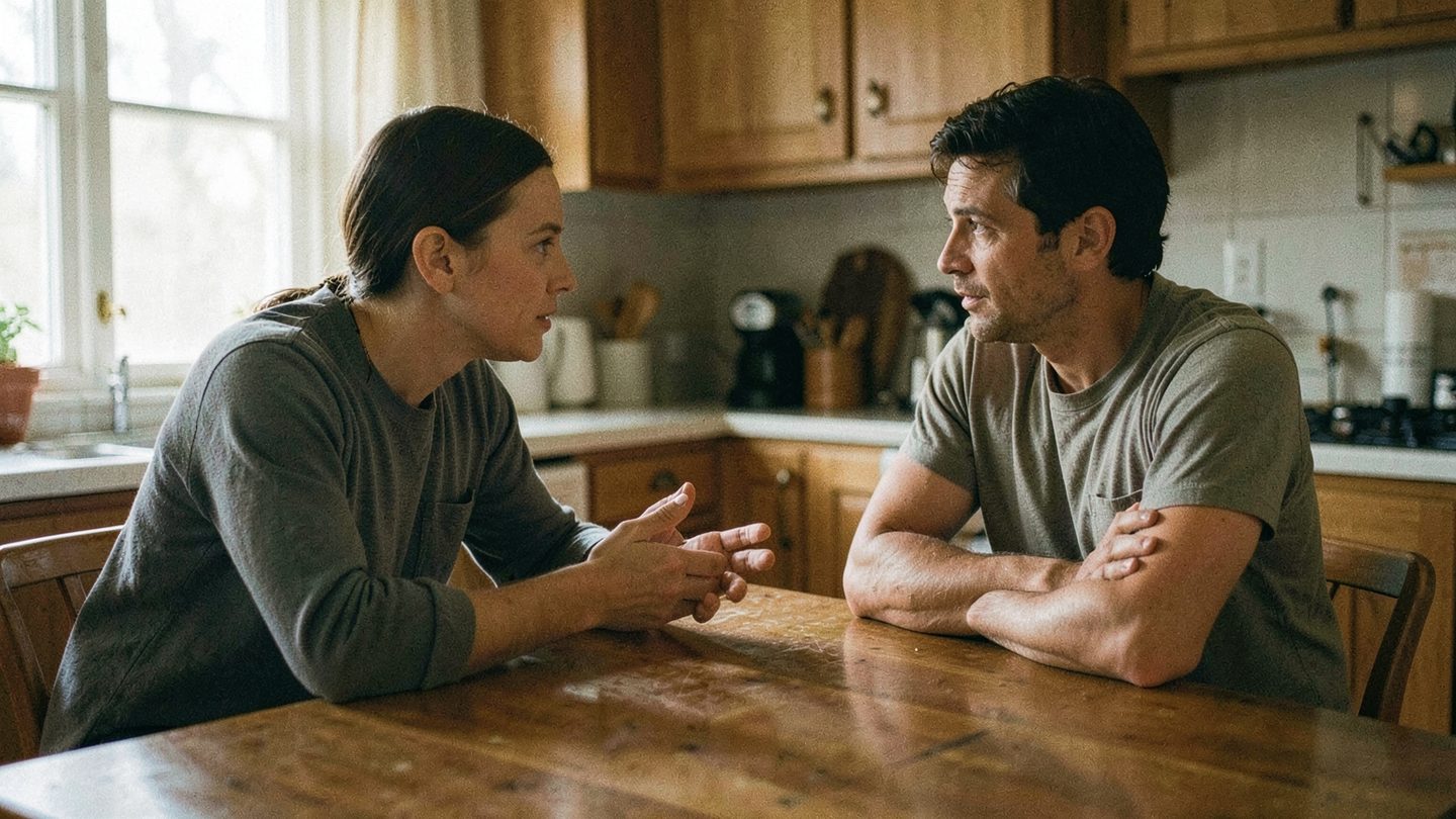 Photographic scene of a thoughtful conversation
