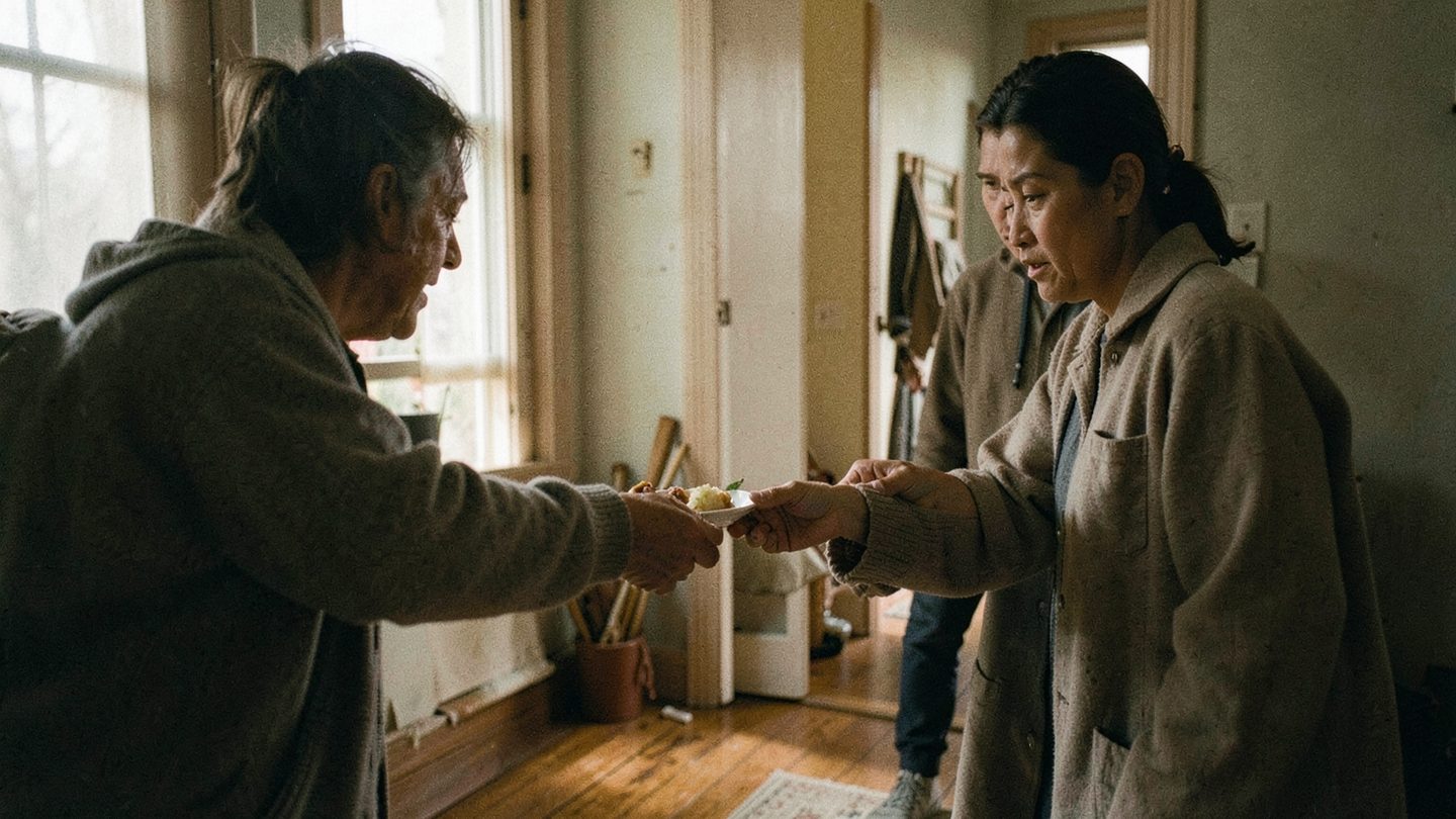 Editorial image of care and relationship tension in a domestic setting