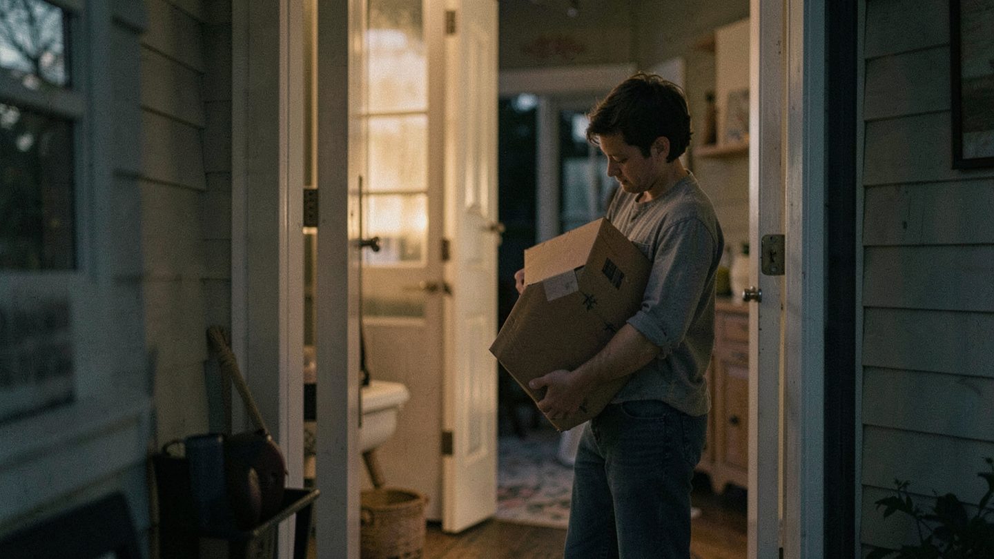 Editorial photo-style scene evoking a private life turning point and home foundation themes