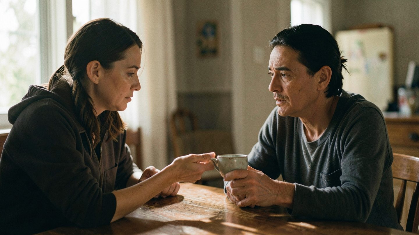 A candid scene suggesting mismatch between nurturing and emotional needs.