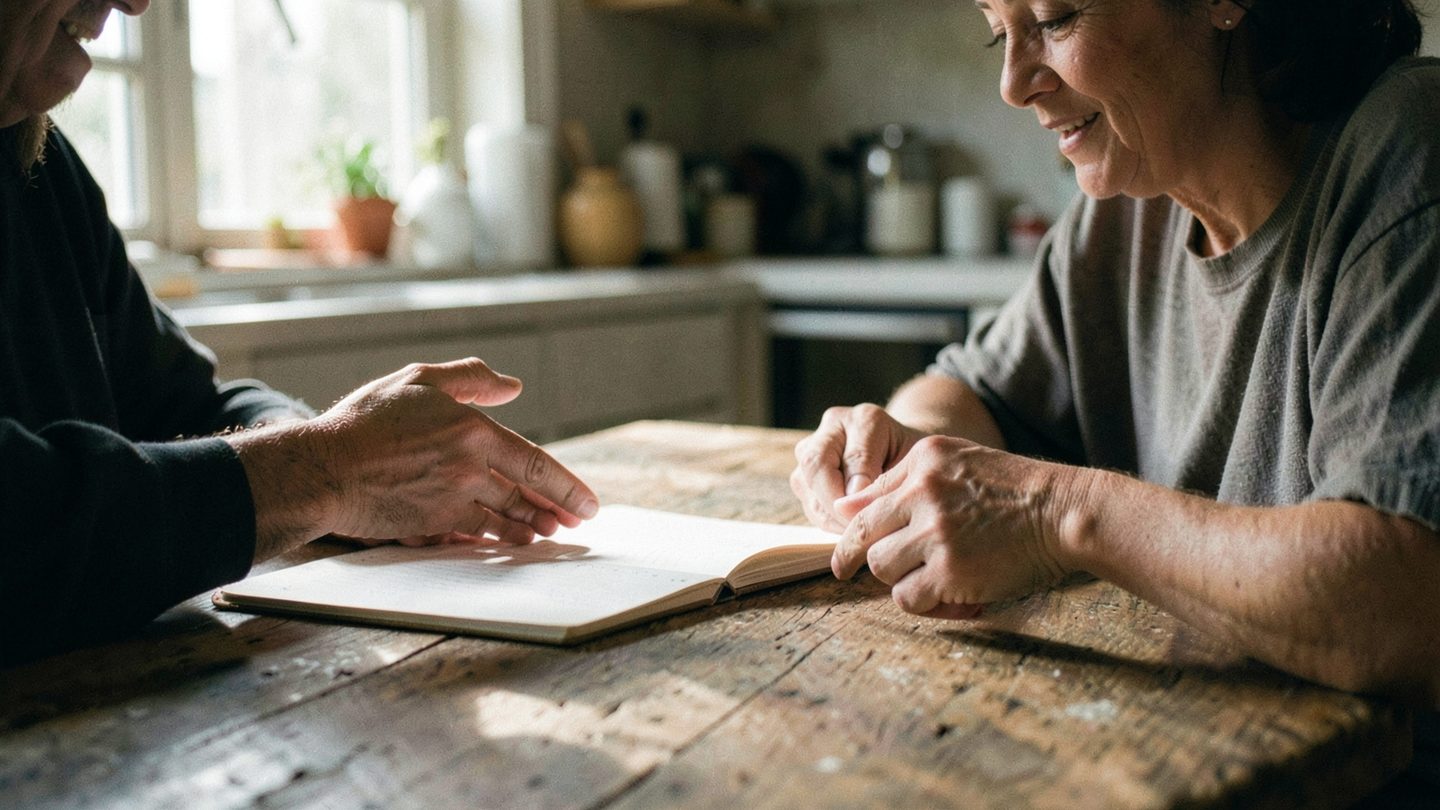 Editorial image of care and meaningful connection