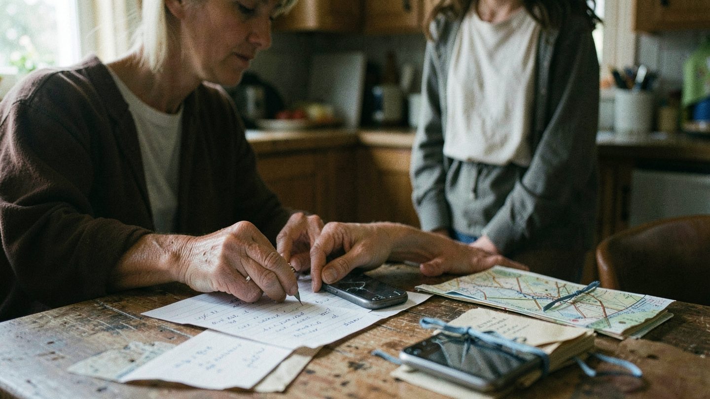 Editorial photograph concept showing everyday communication, nearby relationships, and local movement tied to the 3rd house
