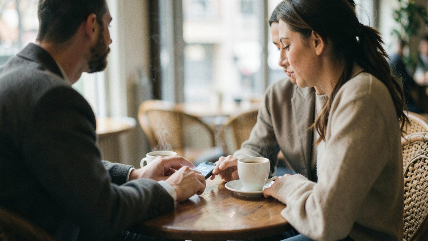 Candid editorial photo of communication in a relationship