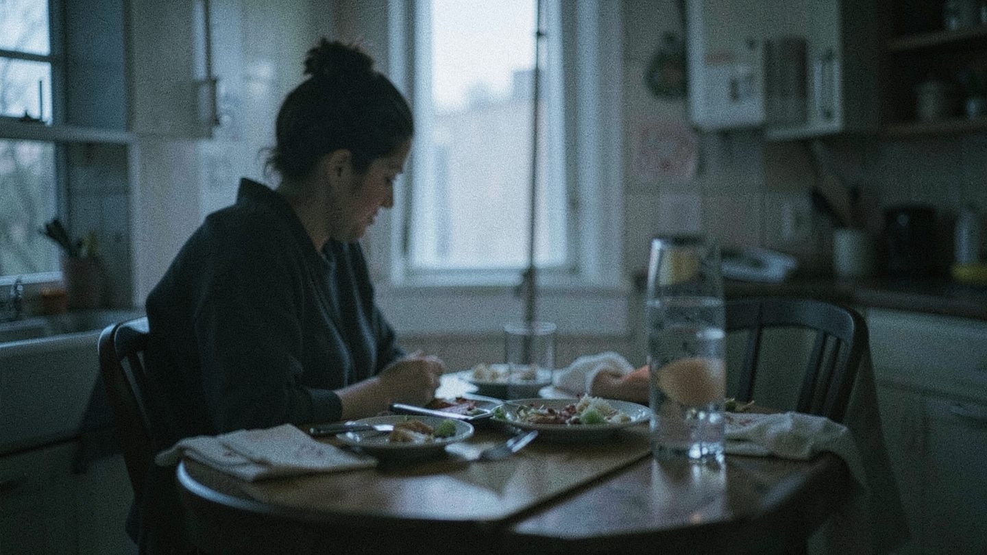 Editorial photo concept suggesting blurred caregiving and emotional fog