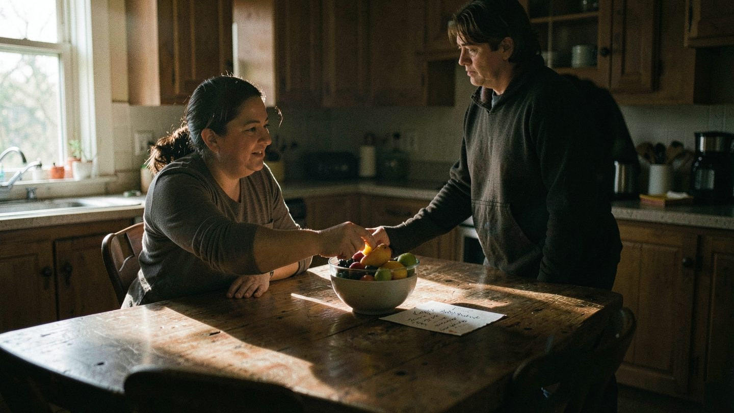 Editorial photo-style scene suggesting the tension between nurturing and control