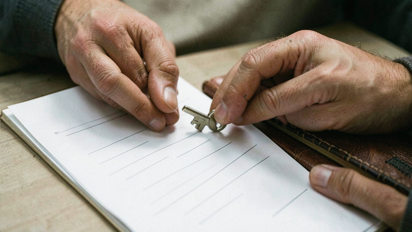 Hands weighing a keep-or-release decision