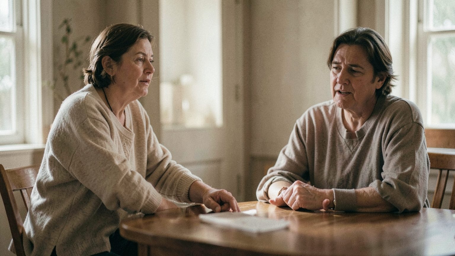 A candid editorial scene suggesting the strain of over-accommodation in relationships