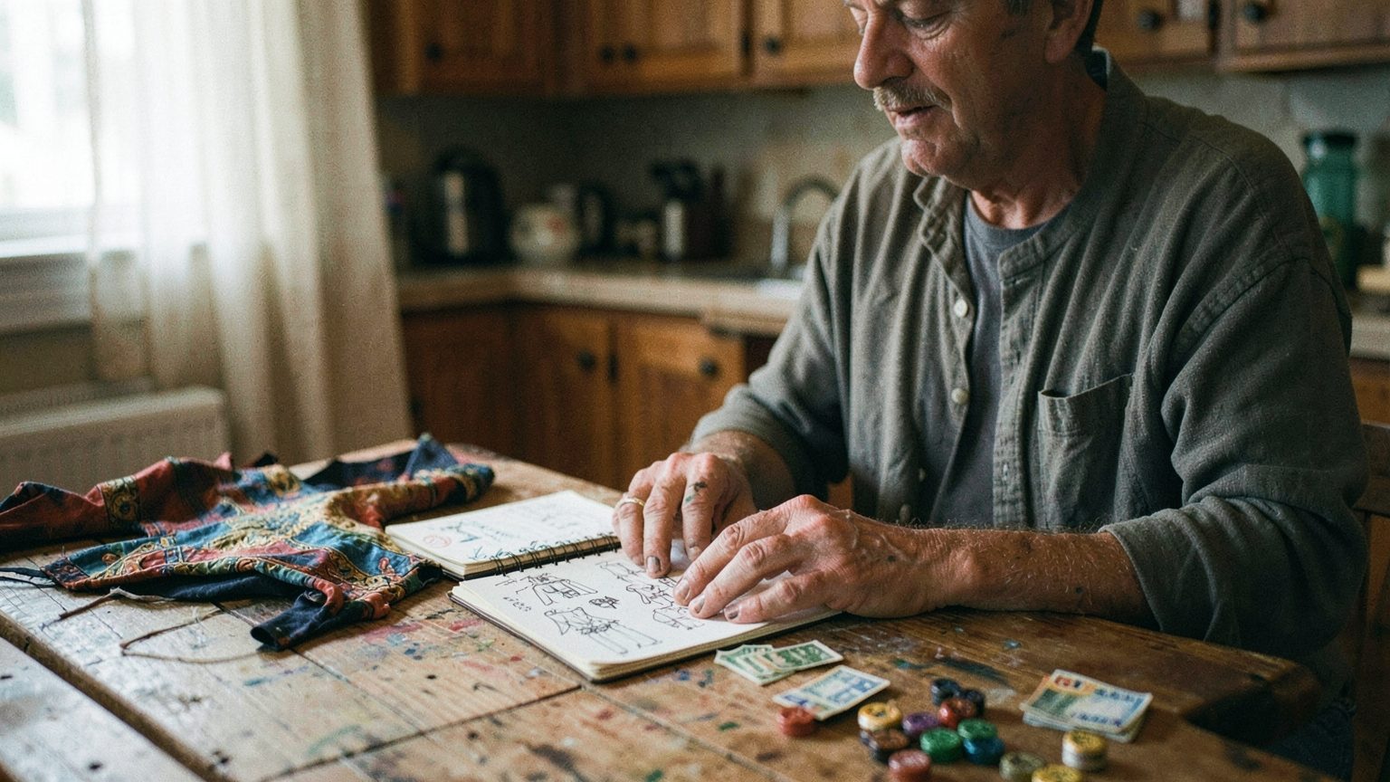 Candid editorial scene suggesting creativity, play and risk in everyday life